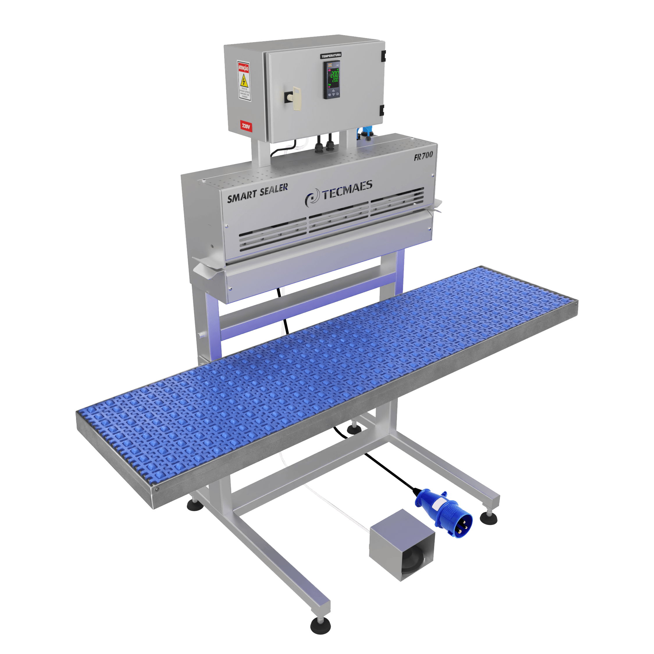 Seladora Térmica com acionamento automático ou manual com esteira.